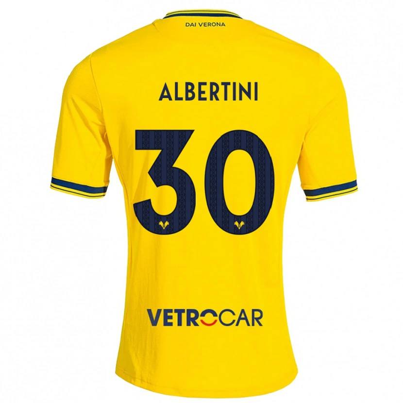 Danxen Men Francesco Albertini #30 Yellow Red Away Jersey 2026/27 T-Shirt