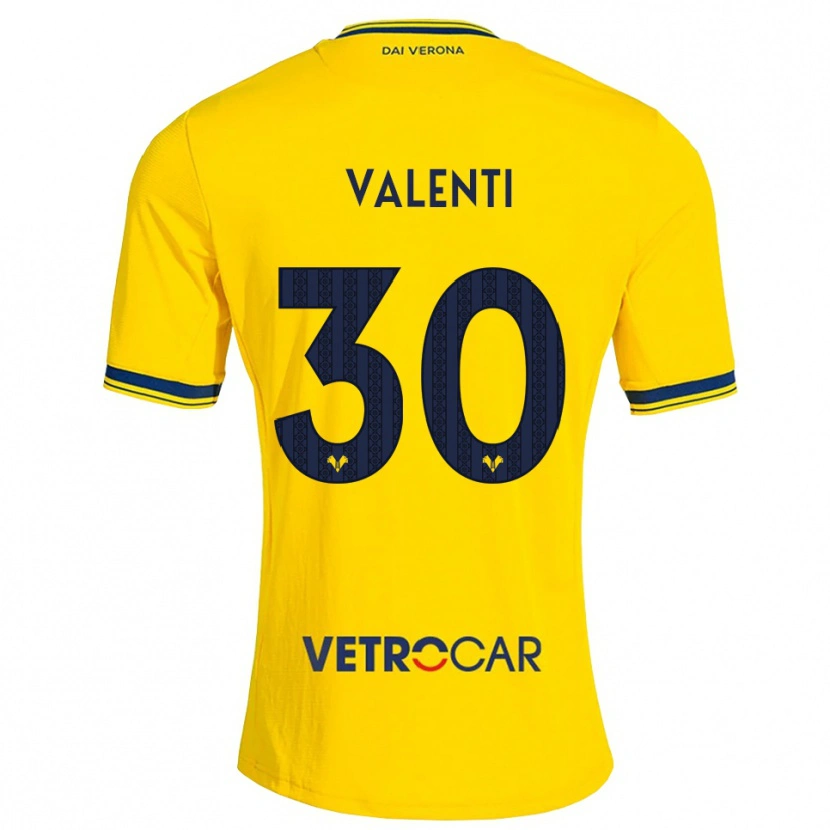 Danxen Men Francesco Valenti #30 Yellow Red Away Jersey 2026/27 T-Shirt