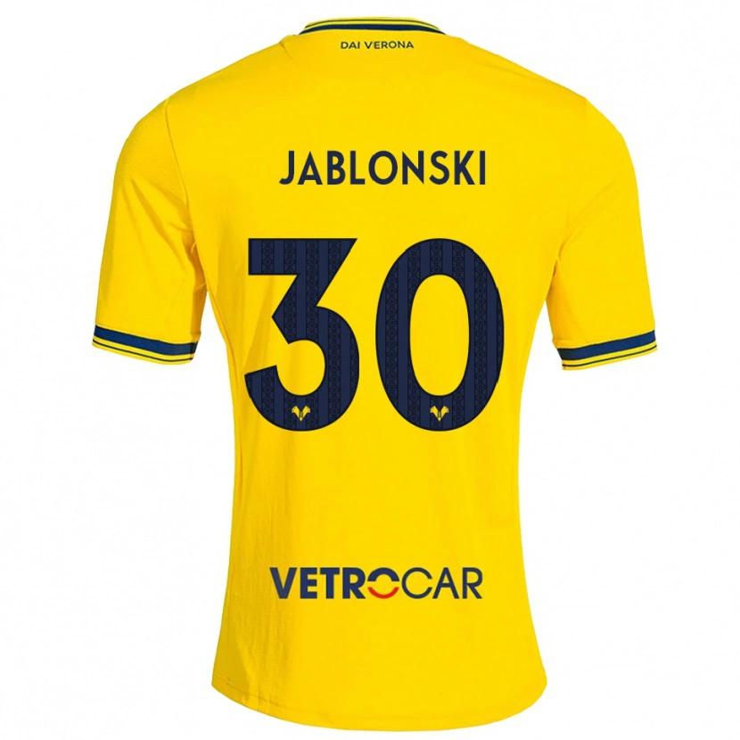 Danxen Men Darvin Jablonski #30 Yellow Red Away Jersey 2026/27 T-Shirt