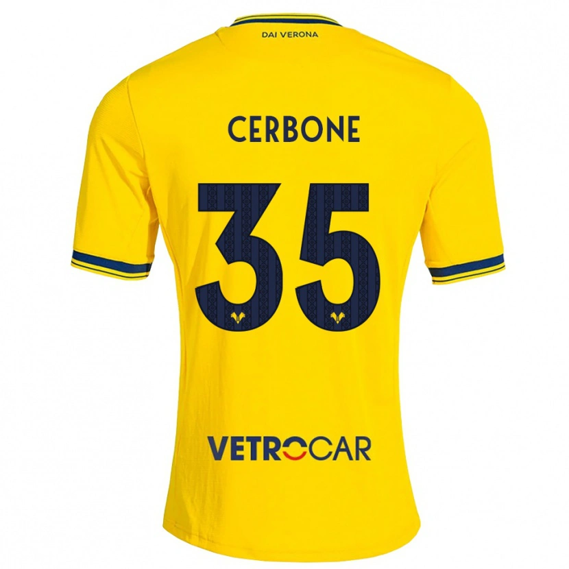 Danxen Men Salvatore Cerbone #35 Yellow Red Away Jersey 2026/27 T-Shirt
