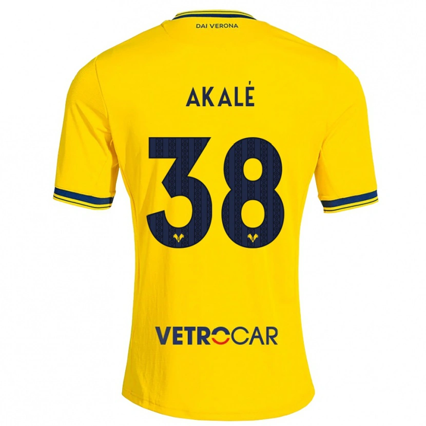 Danxen Men Ruben Akalé #38 Yellow Red Away Jersey 2026/27 T-Shirt