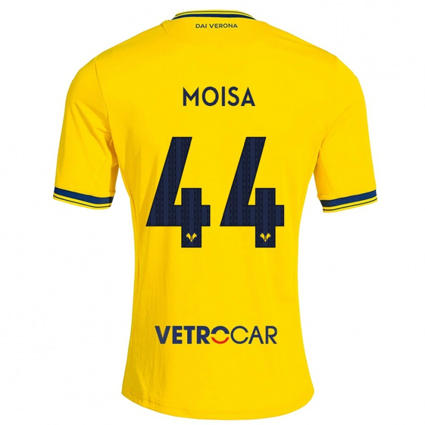 Danxen Men Davide Moisa #44 Yellow Red Away Jersey 2026/27 T-Shirt