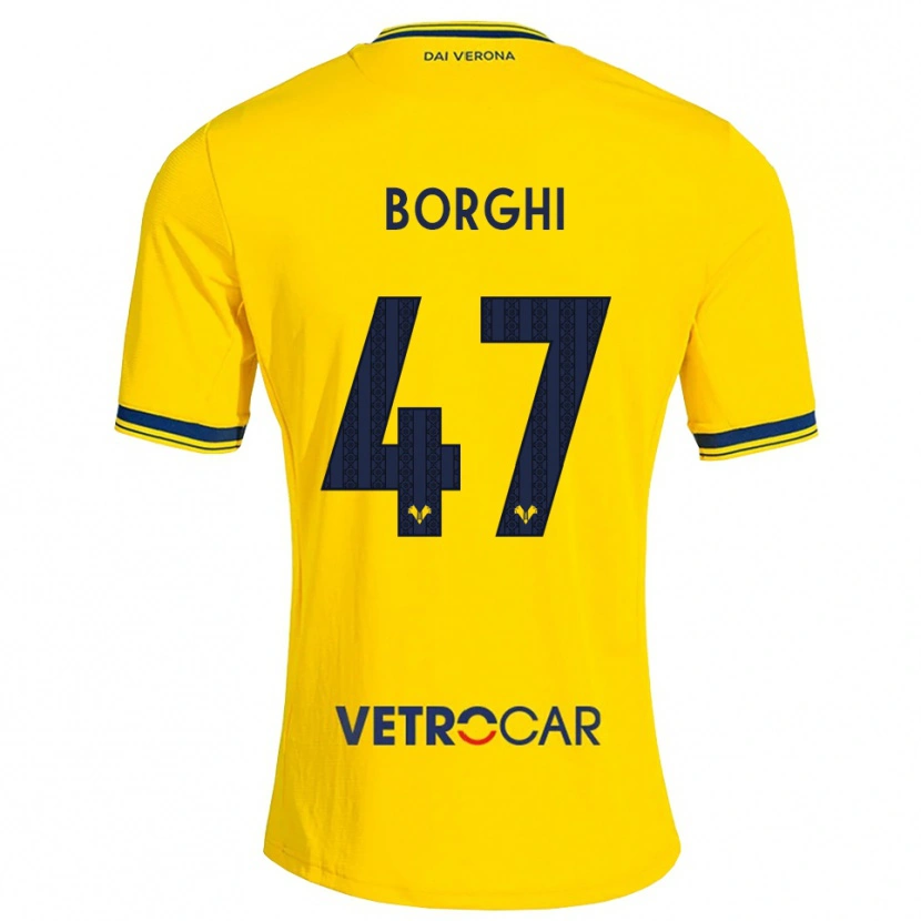 Danxen Men Arthur Borghi #47 Yellow Red Away Jersey 2026/27 T-Shirt