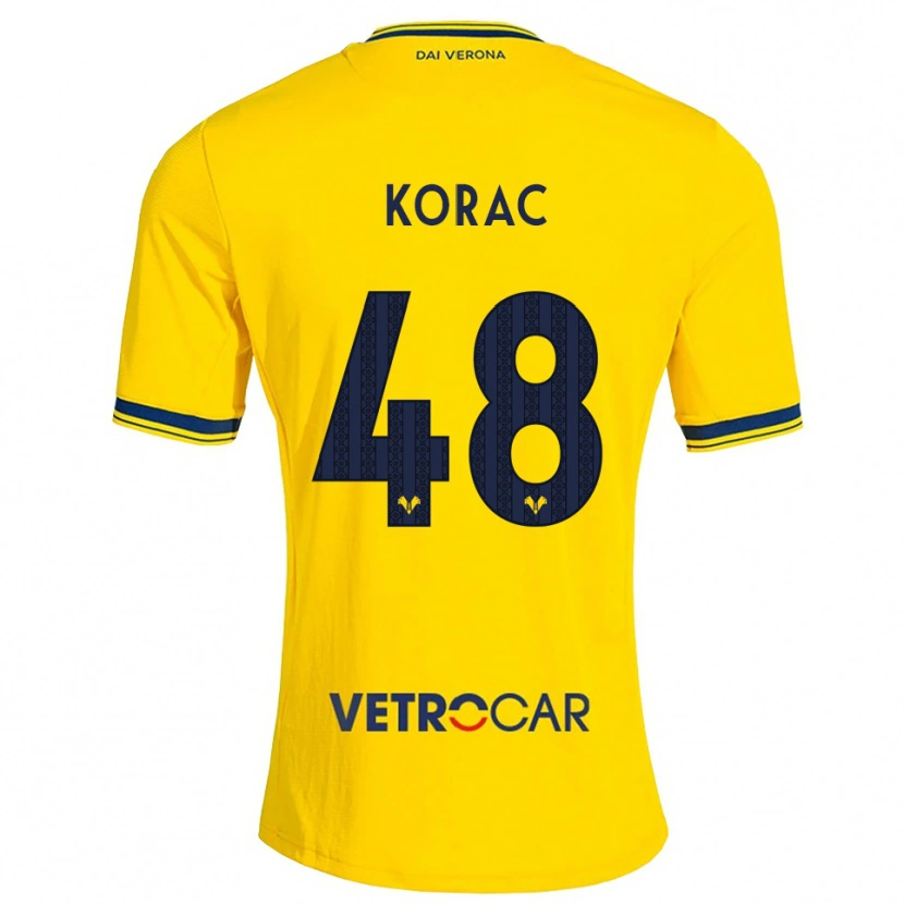 Danxen Men Seid Korac #48 Yellow Red Away Jersey 2026/27 T-Shirt