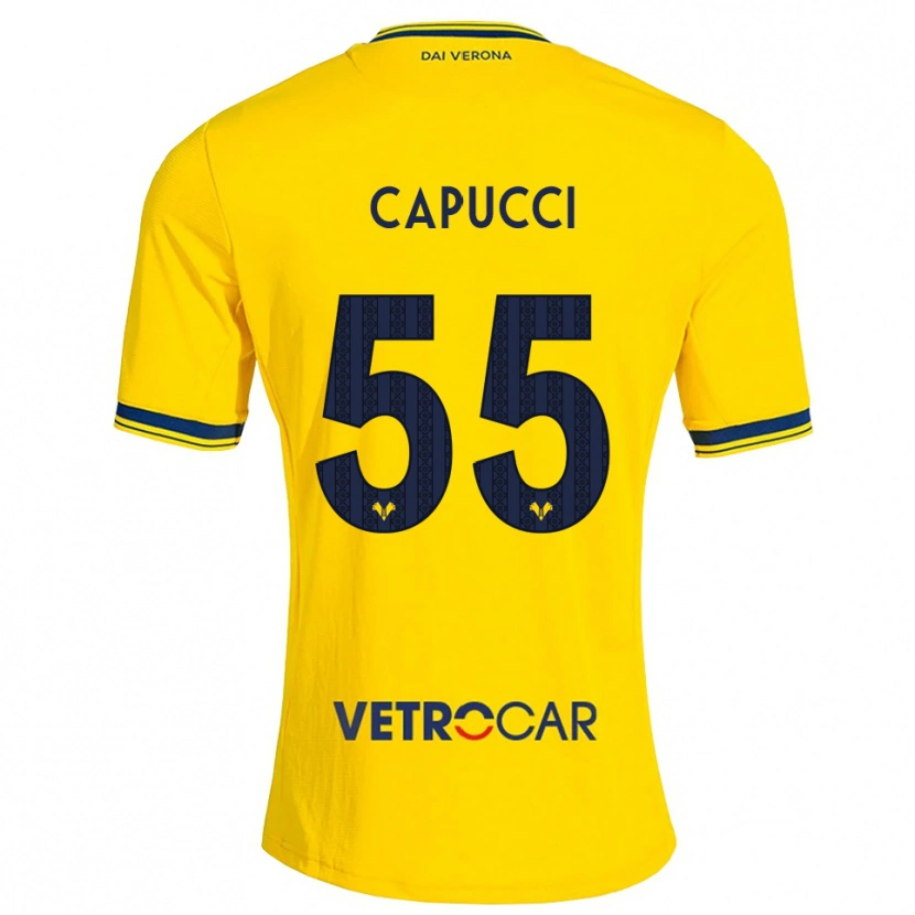 Danxen Men Laura Capucci #55 Yellow Red Away Jersey 2026/27 T-Shirt