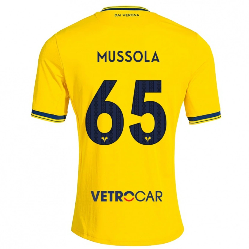 Danxen Men Matteo Mussola #65 Yellow Red Away Jersey 2026/27 T-Shirt