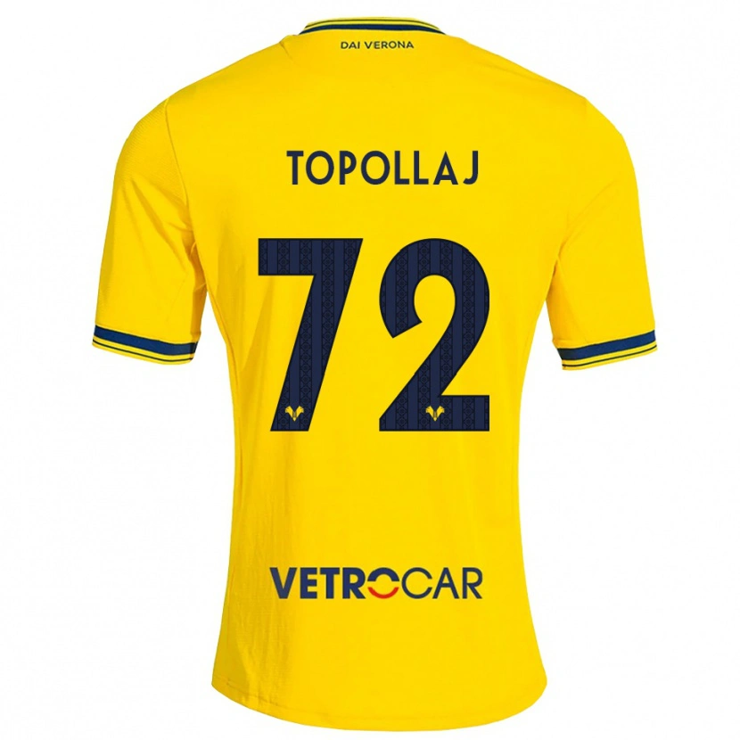 Danxen Men Mark Topollaj #72 Yellow Red Away Jersey 2026/27 T-Shirt
