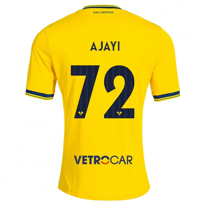 Danxen Men Junior Ajayi #72 Yellow Red Away Jersey 2026/27 T-Shirt