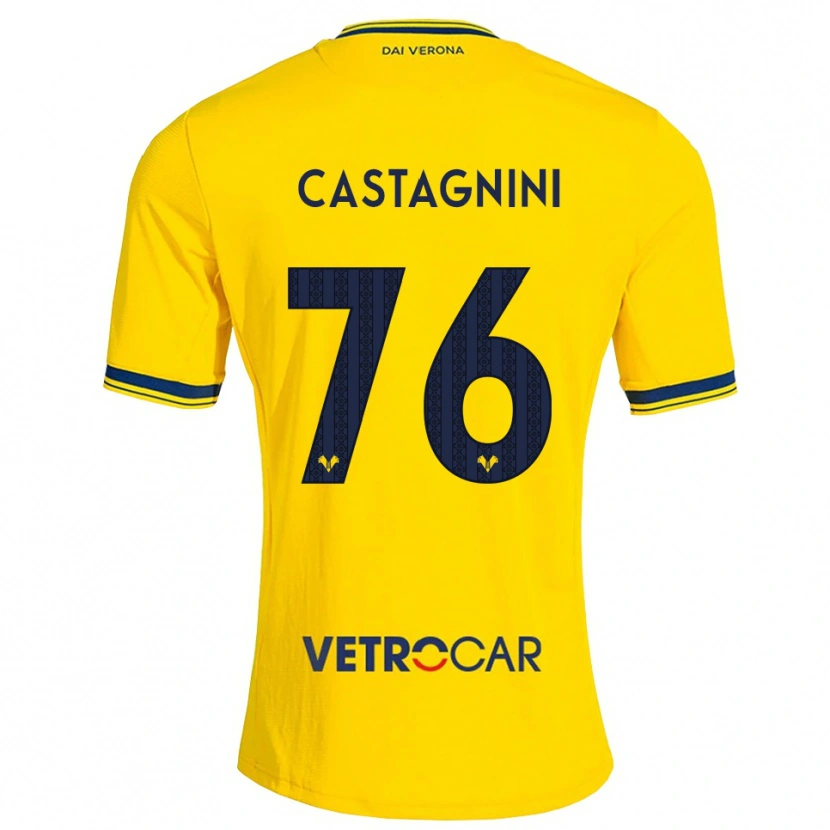 Danxen Men Mirko Castagnini #76 Yellow Red Away Jersey 2026/27 T-Shirt