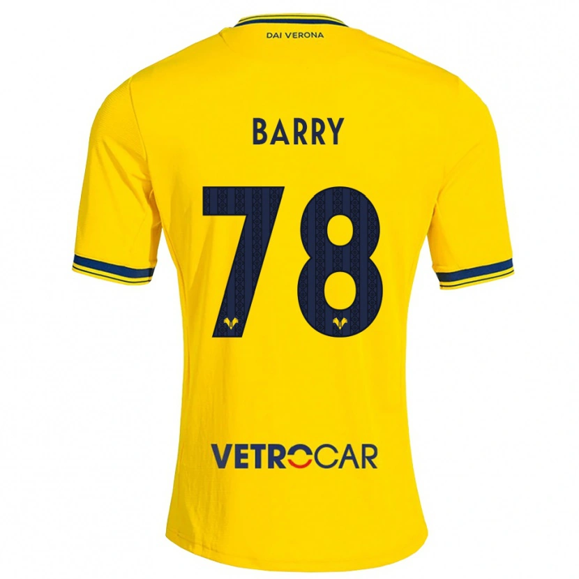Danxen Men Oumar Barry #78 Yellow Red Away Jersey 2026/27 T-Shirt