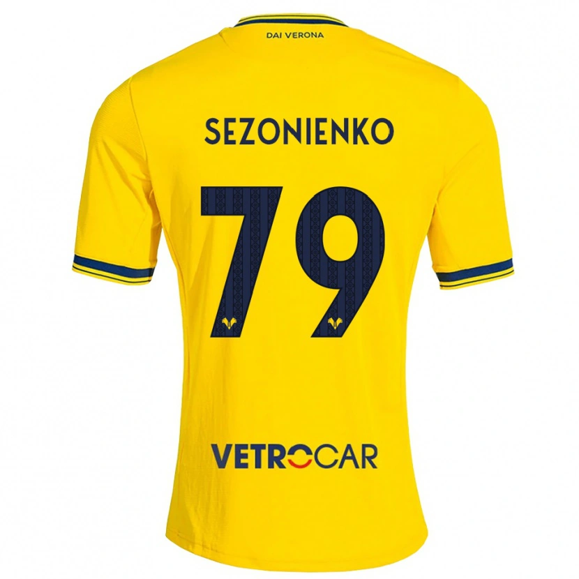 Danxen Men Kacper Sezonienko #79 Yellow Red Away Jersey 2026/27 T-Shirt