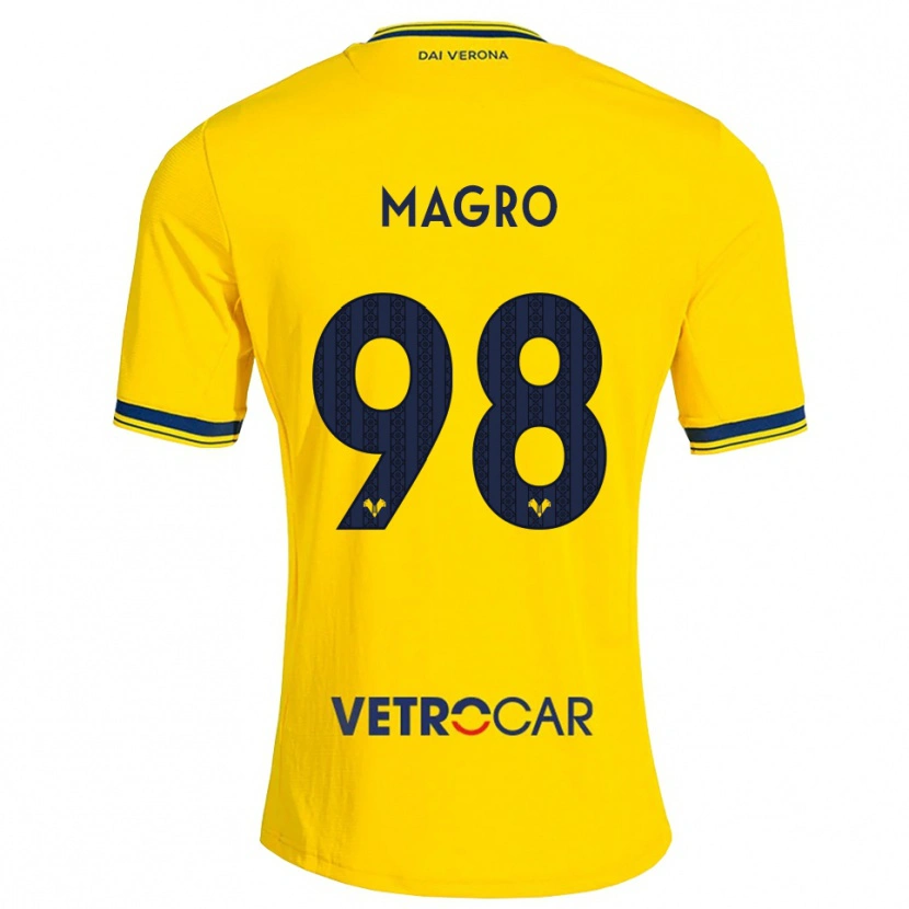 Danxen Men Federico Magro #98 Yellow Red Away Jersey 2026/27 T-Shirt
