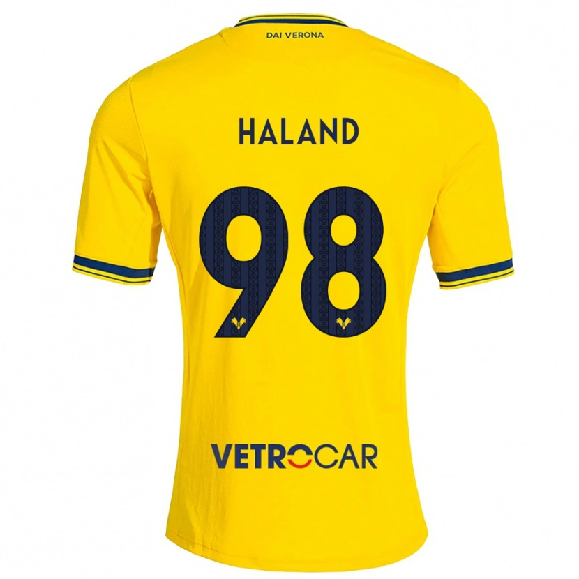 Danxen Men Benedicte Iversen Håland #98 Yellow Red Away Jersey 2026/27 T-Shirt