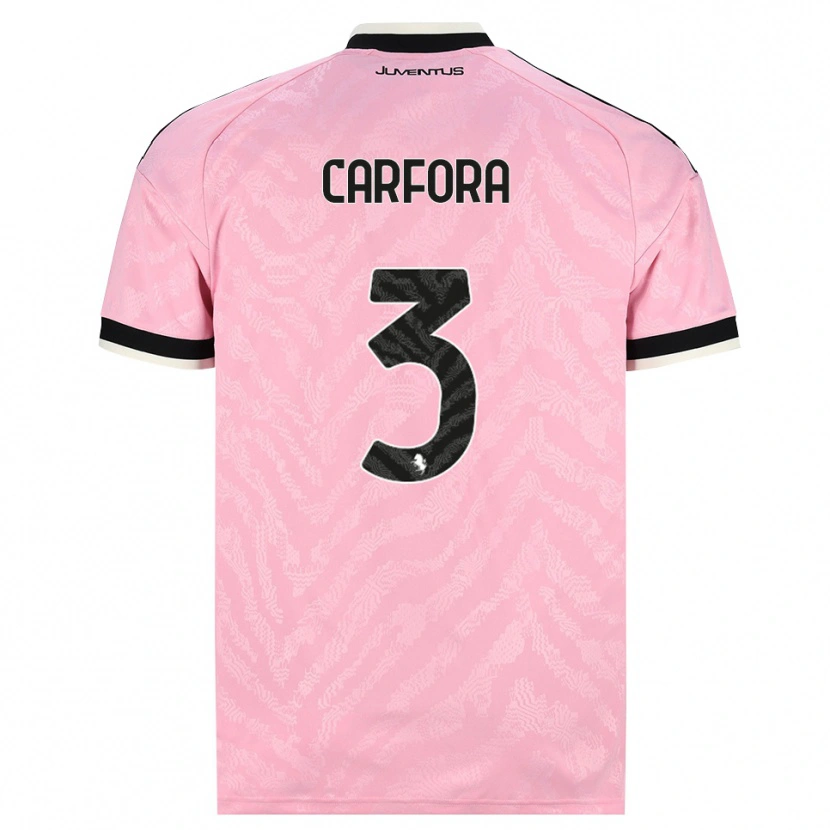 Danxen Men Riccardo Carfora #3 Pink Black Away Jersey 2026/27 T-Shirt