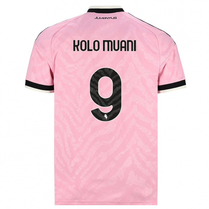 Danxen Men Randal Kolo Muani #9 Pink Black Away Jersey 2026/27 T-Shirt