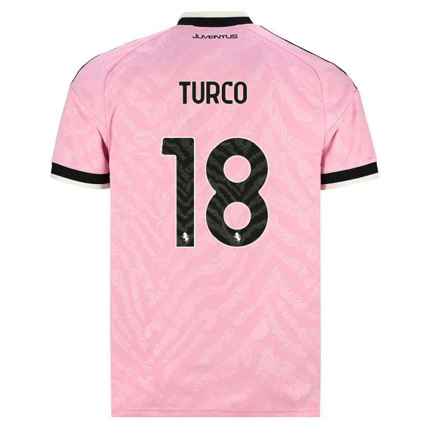 Danxen Men Nicolo Turco #18 Pink Black Away Jersey 2026/27 T-Shirt