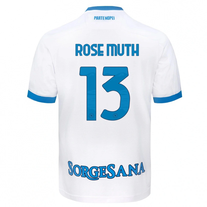 Danxen Men Natalie Rose Muth #13 White Sky Blue Away Jersey 2026/27 T-Shirt