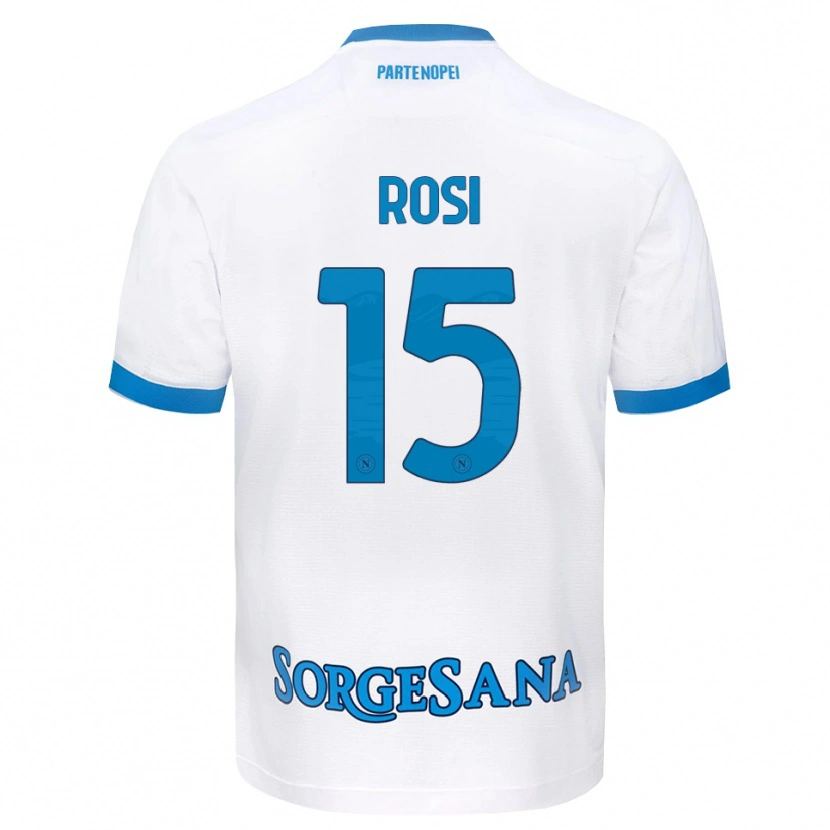 Danxen Men Pasquale Rosi #15 White Sky Blue Away Jersey 2026/27 T-Shirt