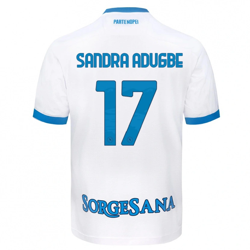 Danxen Men Olamide Sandra Adugbe #17 White Sky Blue Away Jersey 2026/27 T-Shirt