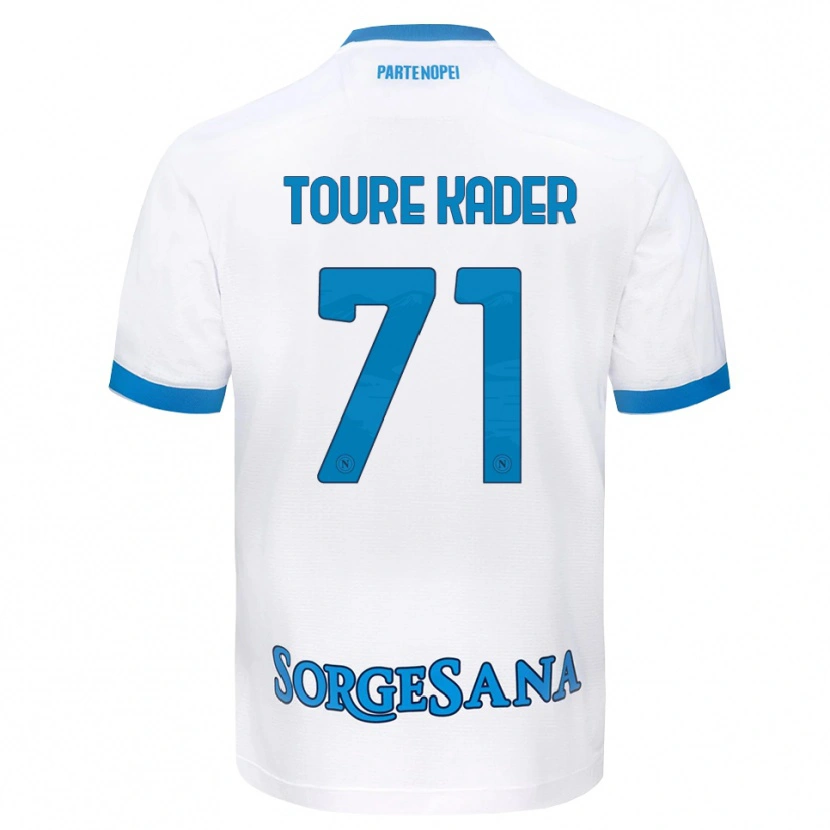 Danxen Men Aziz Toure Kader #71 White Sky Blue Away Jersey 2026/27 T-Shirt