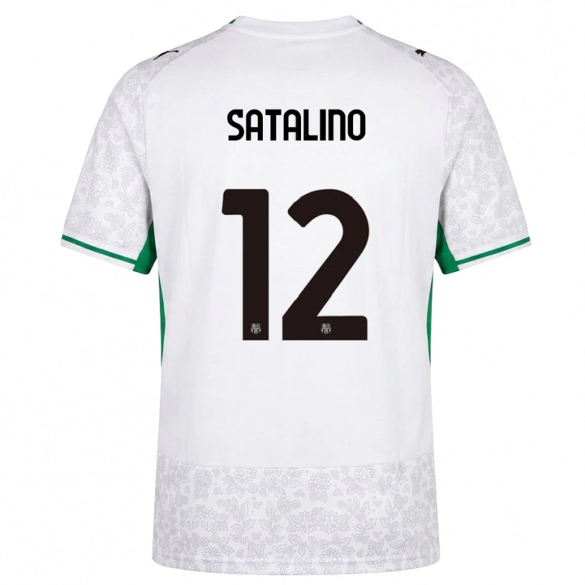 Danxen Men Giacomo Satalino #12 White Black Green Away Jersey 2026/27 T-Shirt