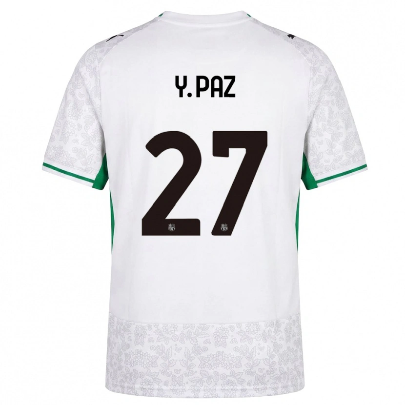 Danxen Men Yeferson Paz #27 White Black Green Away Jersey 2026/27 T-Shirt