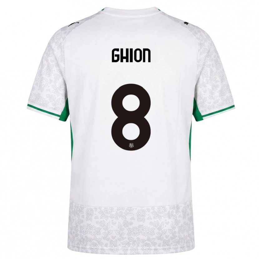 Danxen Men Andrea Ghion #8 White Black Green Away Jersey 2026/27 T-Shirt