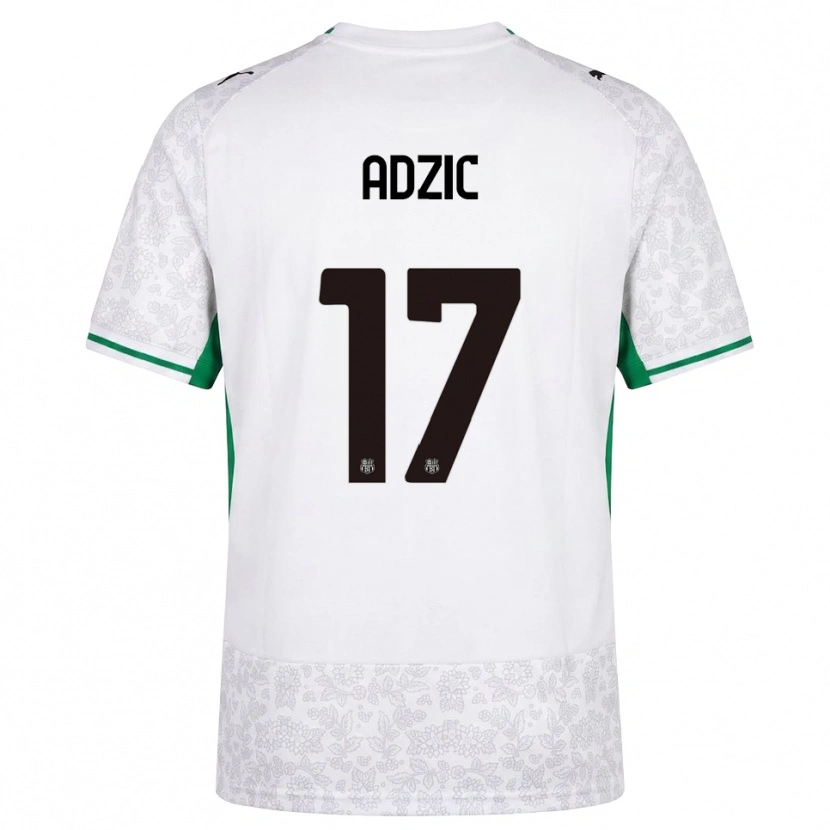 Danxen Men Vasilije Adžić #17 White Black Green Away Jersey 2026/27 T-Shirt