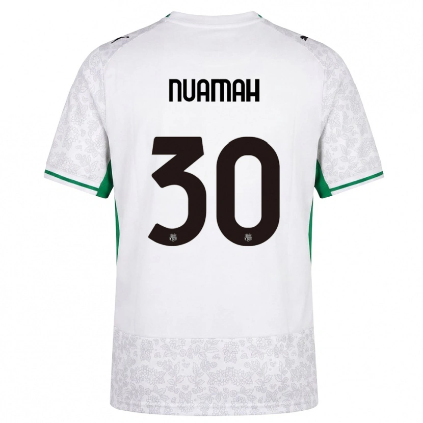 Danxen Men Patrick Nuamah #30 White Black Green Away Jersey 2026/27 T-Shirt