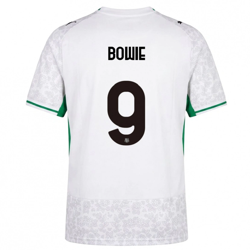 Danxen Men Kieron Bowie #9 White Black Green Away Jersey 2026/27 T-Shirt