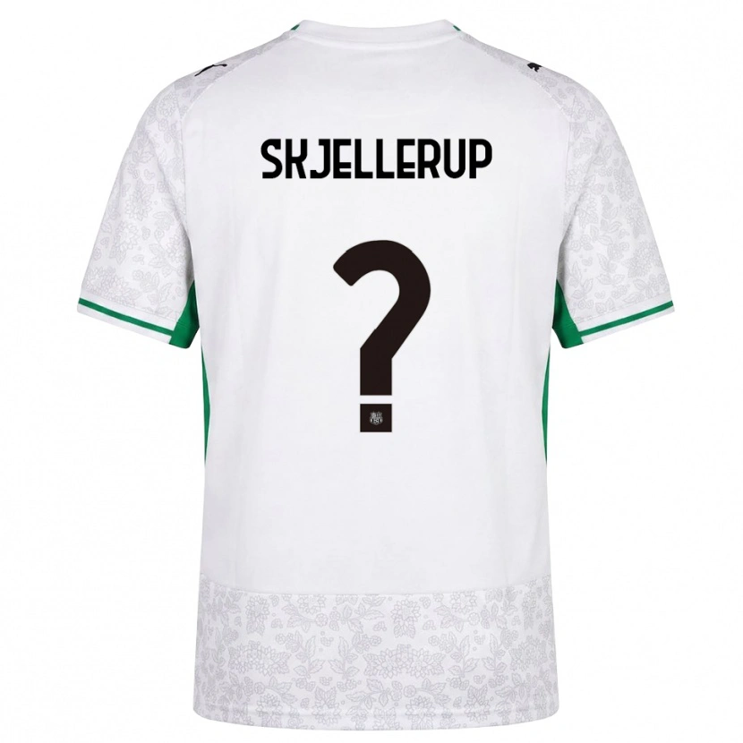 Danxen Men Laurs Skjellerup #0 White Black Green Away Jersey 2026/27 T-Shirt