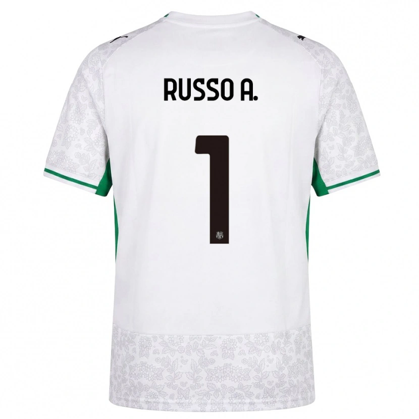 Danxen Men Alessandro Russo #1 White Black Green Away Jersey 2026/27 T-Shirt