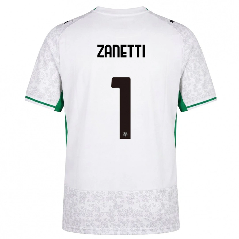 Danxen Men Ercole Zanetti #1 White Black Green Away Jersey 2026/27 T-Shirt