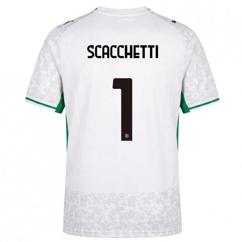 Danxen Men Alessandro Scacchetti #1 White Black Green Away Jersey 2026/27 T-Shirt