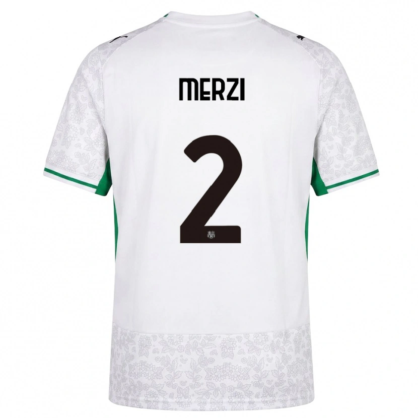 Danxen Men Matteo Merzi #2 White Black Green Away Jersey 2026/27 T-Shirt