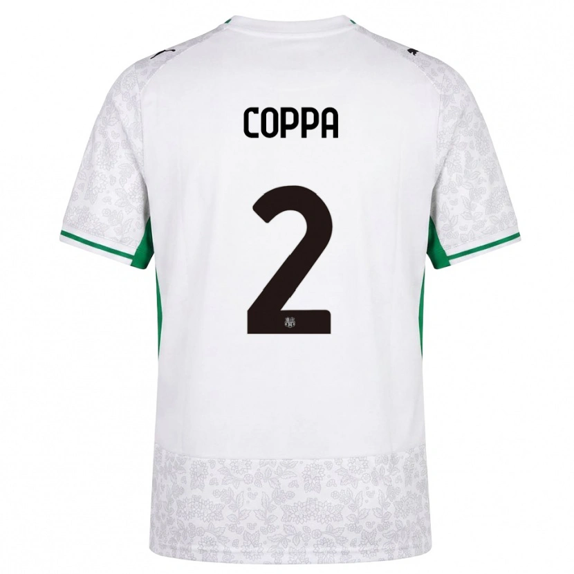 Danxen Men Samuele Coppa #2 White Black Green Away Jersey 2026/27 T-Shirt