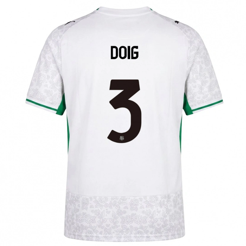Danxen Men Josh Doig #3 White Black Green Away Jersey 2026/27 T-Shirt