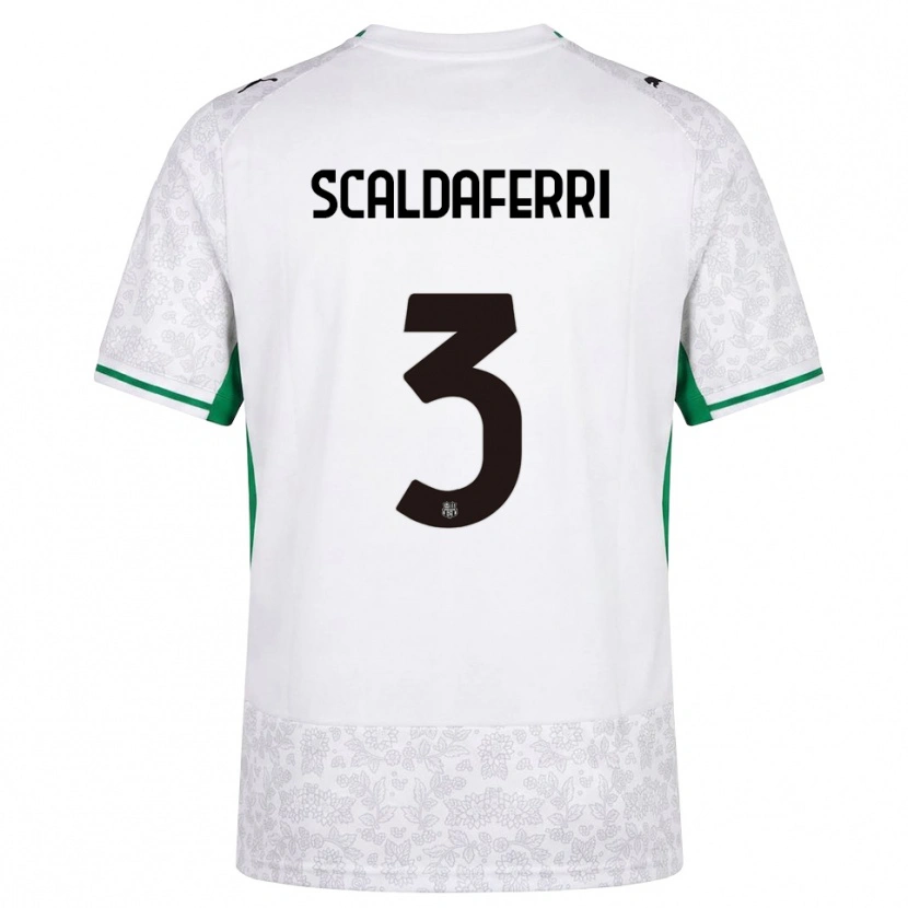 Danxen Men Andrea Scaldaferri #3 White Black Green Away Jersey 2026/27 T-Shirt