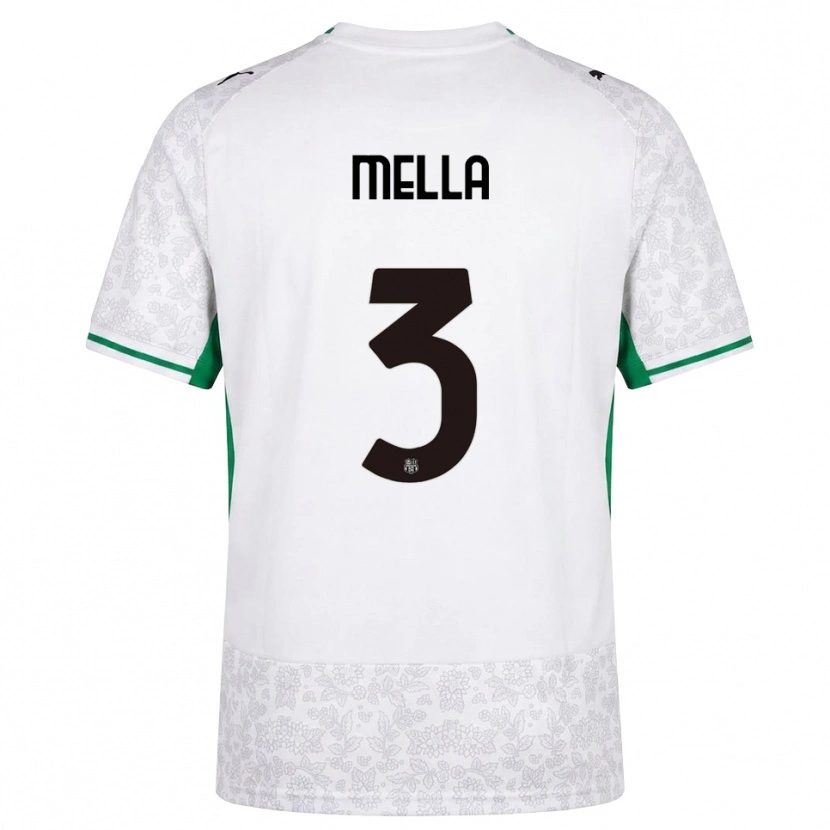 Danxen Men Sara Mella #3 White Black Green Away Jersey 2026/27 T-Shirt