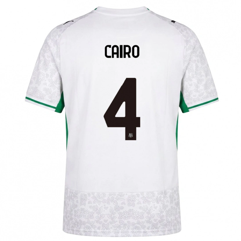 Danxen Men Nicolas Cairo #4 White Black Green Away Jersey 2026/27 T-Shirt