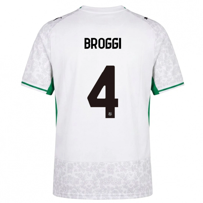 Danxen Men Nicola Broggi #4 White Black Green Away Jersey 2026/27 T-Shirt