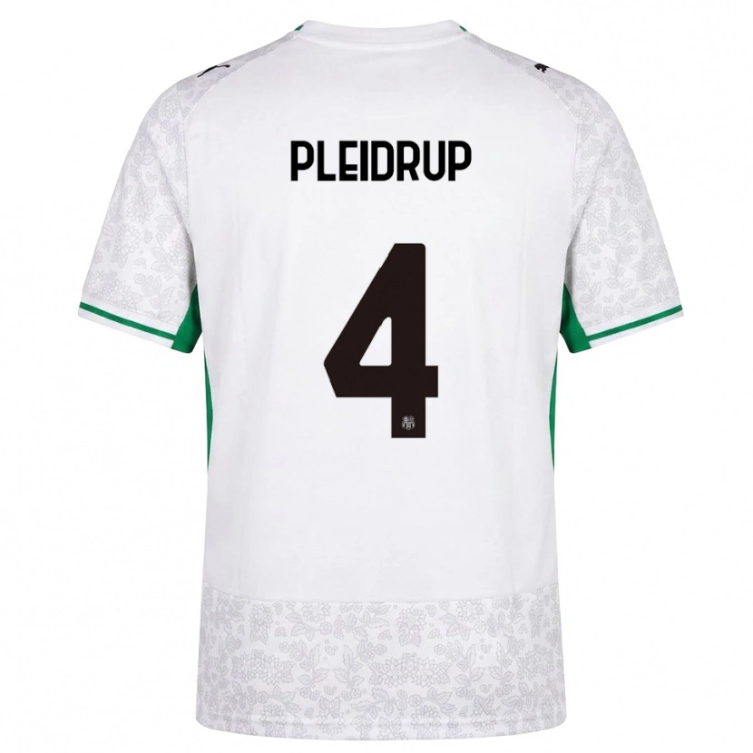 Danxen Men Caroline Pleidrup #4 White Black Green Away Jersey 2026/27 T-Shirt