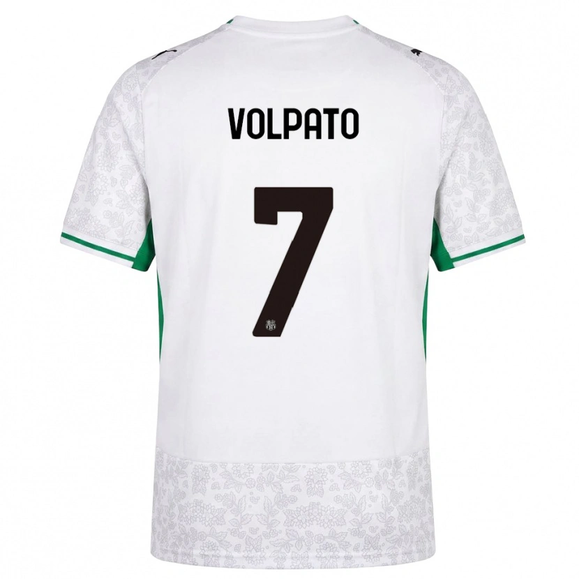 Danxen Men Cristian Volpato #7 White Black Green Away Jersey 2026/27 T-Shirt