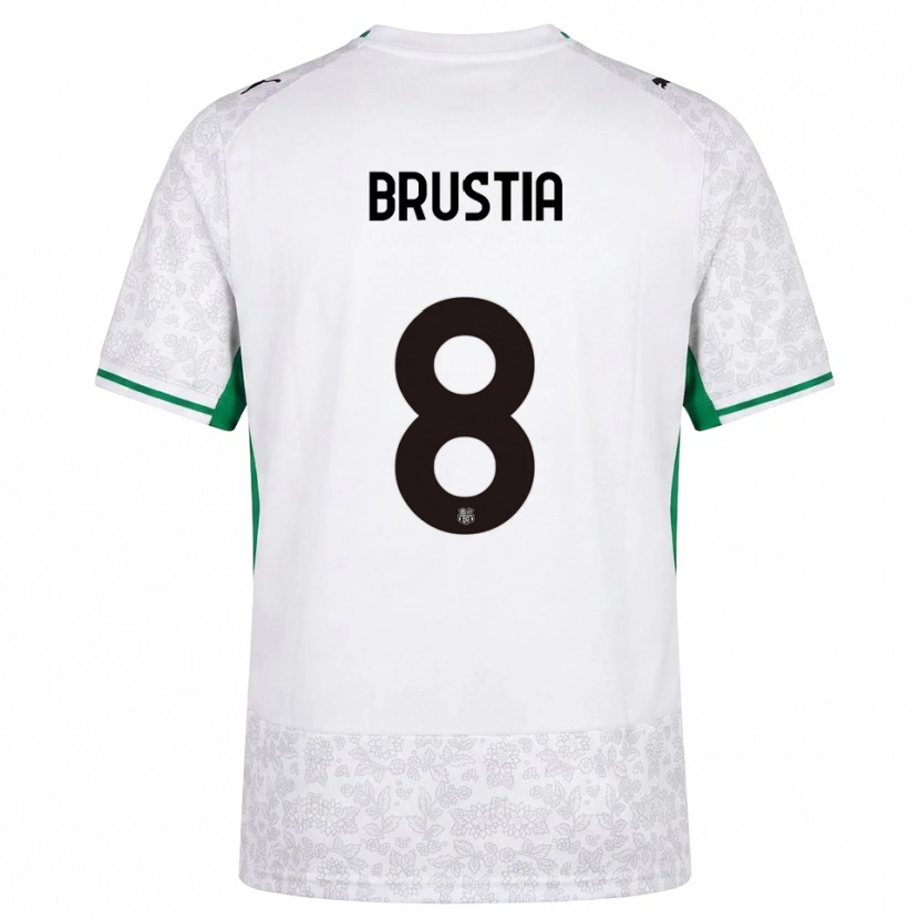 Danxen Men Martina Brustia #8 White Black Green Away Jersey 2026/27 T-Shirt