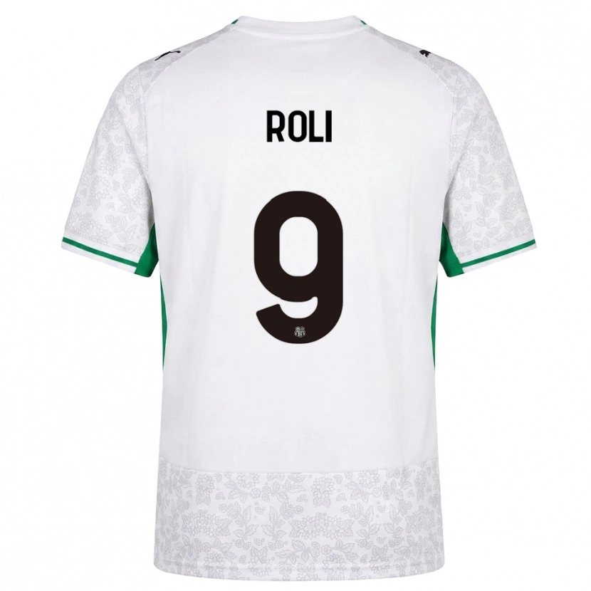 Danxen Men Riccardo Roli #9 White Black Green Away Jersey 2026/27 T-Shirt
