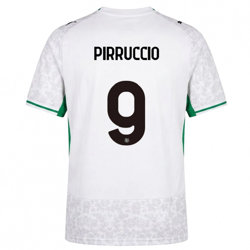 Danxen Men Federico Pirruccio #9 White Black Green Away Jersey 2026/27 T-Shirt