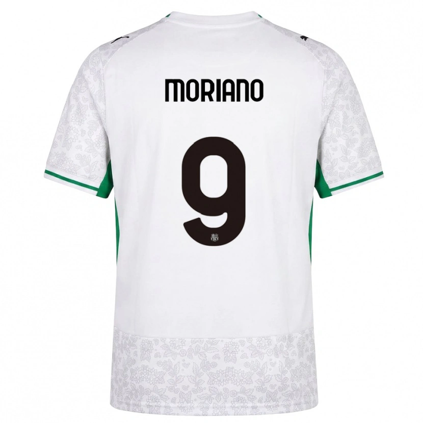 Danxen Men Andrea Moriano #9 White Black Green Away Jersey 2026/27 T-Shirt