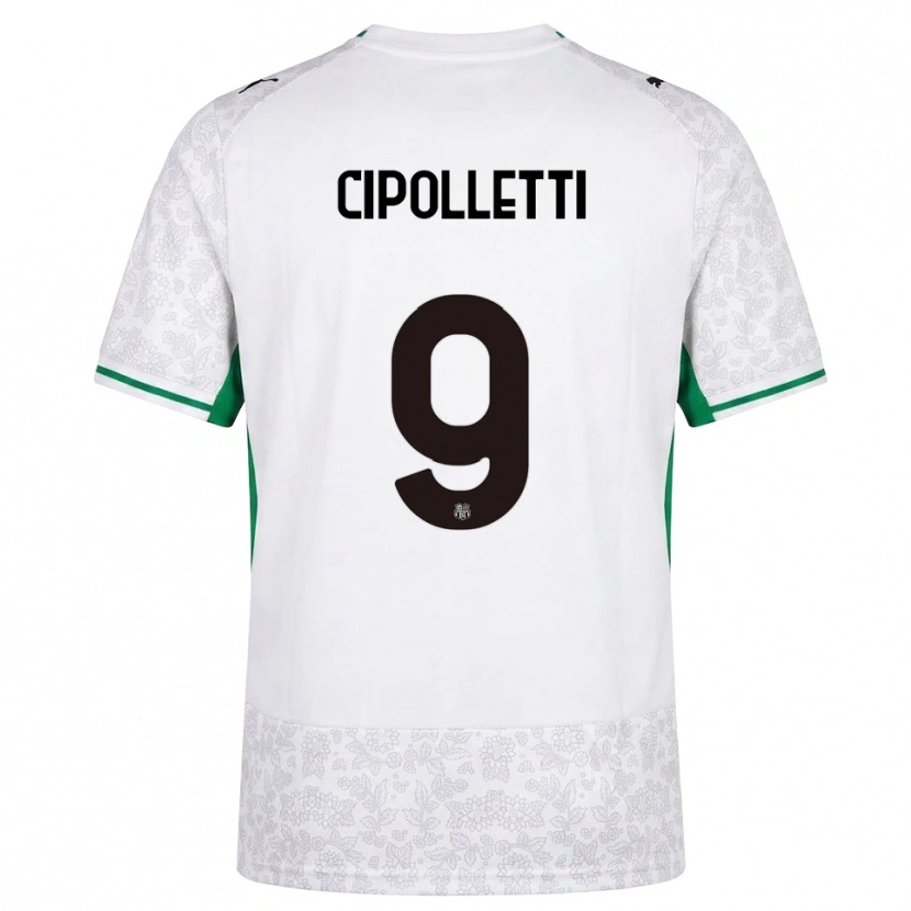 Danxen Men Matteo Cipolletti #9 White Black Green Away Jersey 2026/27 T-Shirt