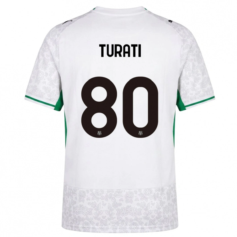 Danxen Men Stefano Turati #80 White Black Green Away Jersey 2026/27 T-Shirt