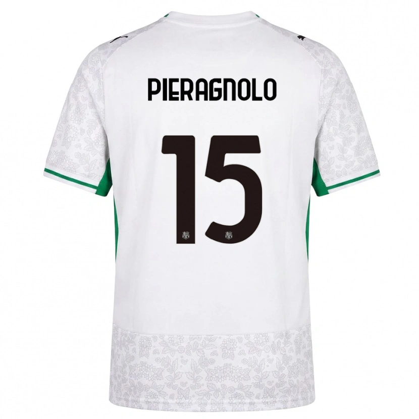 Danxen Men Edoardo Pieragnolo #15 White Black Green Away Jersey 2026/27 T-Shirt